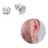 Brinco Prata 925 Masculino Zircônia Diamante Folheado Par
