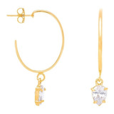 Brinco Rommanel Argola Cristal