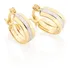 Brinco Rommanel Argola Folheado A Ouro18k Com Rhodium Prata 