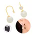 Brinco Rommanel Feminino Semi Joia Ouro 18k Zircônia Pérolas
