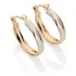 Brinco Rommanel Folheado Ouro 18k Argola Com Rhodium 523921