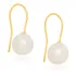 Brinco Rommanel Folheado Ouro 18k Gancho Pérola Lindo 522957 Cor Dourado