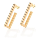 Brinco Rommanel Folheado Ouro