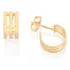 Brinco Rommanel Pendurado De Folheado A Ouro Dourado - 2 X Kit