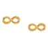Brinco Rommanel Pequeno Simbolo Infinito Banhado Ouro 525114
