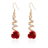 Brinco Rosas Flor Feminino