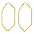 Brinco Sextavado 24 Mm Em Ouro 18k 750