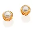 Brinco Solitário Banhado A Ouro 18k Pérolas Rommanel 525624
