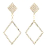 Brinco Strass Losango Bc0427