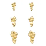 Brinco Trio Flor Florzinha