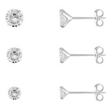 Brinco Trio Zirconia Redonda