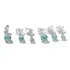 Brinco Trio Zirconia Redondo - Banhado Prata 925 Ou Ouro 18k