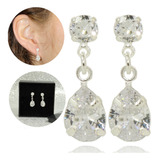Brinco Zirconia Cristal Redondo