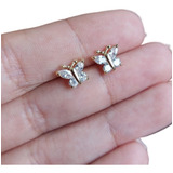 Brinco Zirconia Dourado Dama