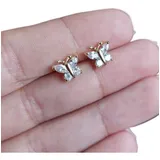 Brinco Zirconia Dourado Dama