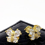 Brincos Abelha Com Zirconias