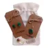 Brincos + Colar - Pedra Natural - Jade - Banho De Ouro 