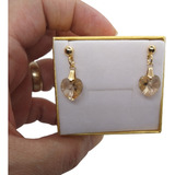 Brincos Cristal Swarovski Golden