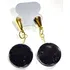 Brincos De Pedra Das Estrelas Goldstone 3cm Folheados A Ouro