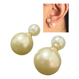 Brincos Duas Perolas Bolinhas