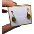 Brincos Folheado A Ouro Cristal Olivine