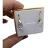 Brincos Folheado A Ouro Cristal Silver Shade