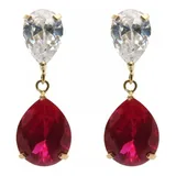 Brincos Gota Pedra Zirconia