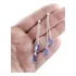 Brincos Gotas Cristal Swarovski Longo Com Corrente Veneziana