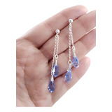 Brincos Gotas Cristal Swarovski