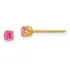 Brincos Inverness October Birthstone Crystal Banhados A 24k
