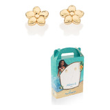 Brincos Moana Flor Banhado