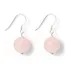 Brincos Pedra Quartzo Rosa Amor Próprio  Proteçao Amor 