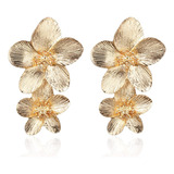 Brincos Pendentes Florais Em