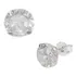 Brincos Prata 925 Zirconia Redondo 8mm Antialerg Brilhante Prata Legitima Aqua Jóias