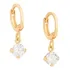 Brincos Rommanel Banhado Ouro Argola Pequena Zircônia 526458 Cor Dourado