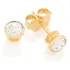 Brincos Solitário Com Cristal 18k Rommanel 523191