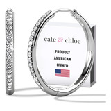 Brincos Swarovski Hoop Banhados
