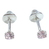 Brincos Zirconia Bebe Tarracha