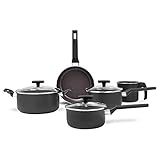 Brinox   Jogo De Panelas Antiaderente Ceramic Life 5 Peças Preserve   Cinza