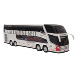 Brinquedo Ônibus Miniatura Catarinense 1800 Dd 30cm Branco