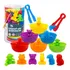Brinquedo Animais De Silicone Classificação Cores Com Pinça