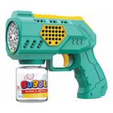 Brinquedo Arminha De Sabão Lança Bolha De Sabão Pistola Luz