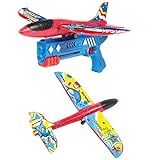 Brinquedo Avião Super Jato Planador Aeromodelo + Lançador