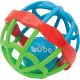 Brinquedo Ball Para Bebês Cute Colors Chocalho Azul Verde E Vermelho Buba 11851