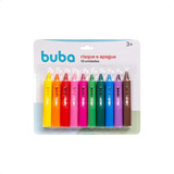 Brinquedo Banho Infantil Giz Risque E Apague Com 10 Cores Cor Branco
