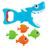 Brinquedo Banho Piscina Água Tubarão Pega Peixinhos Buba