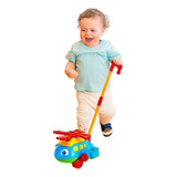 Brinquedo Bebê Infantil Avião De Empurrar Puxar   Bs Toys