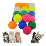 Brinquedo Bola Brilho Com Guizo Petshop Atacado 12 Unidades Cor Sortida