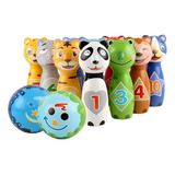 Brinquedo Boliche Animais Macio