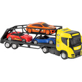 Brinquedo Caminhão Cegonheira Grande Carreta Carros Bs Toys